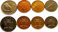 (2012, 4 монеты) Набор монет Замбия 2012 год "Фауна"   UNC